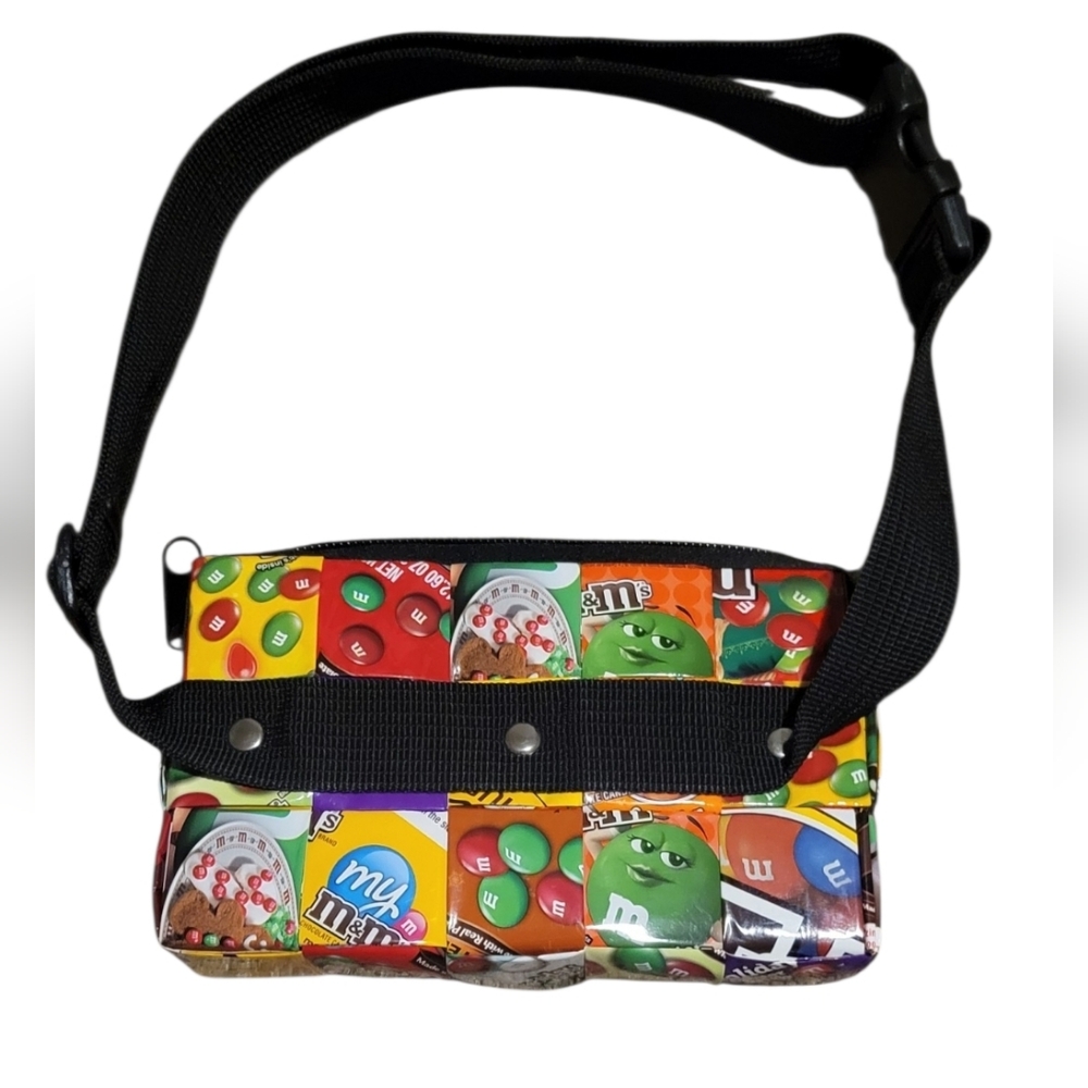 MITZ M&M'S Candy Wrapper Fanny Pack Multicolored - Picture 2 of 6